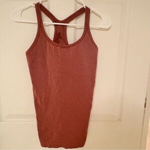 lululemon athletica Rust Ribbed Tank Top